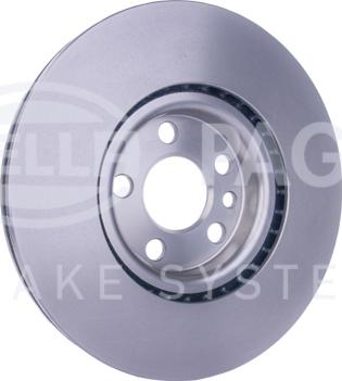 HELLA PAGID 8DD 355 108-761 - Гальмівний диск autocars.com.ua