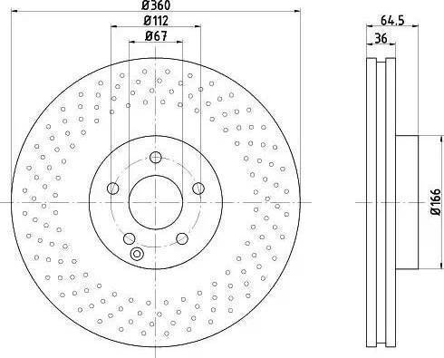 HELLA PAGID 8DD 355 121-061 - Тормозной диск avtokuzovplus.com.ua