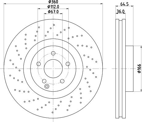 HELLA PAGID 8DD 355 109-492 - Тормозной диск avtokuzovplus.com.ua