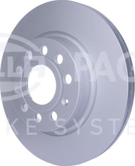 HELLA PAGID 8DD 355 109-561 - Гальмівний диск autocars.com.ua