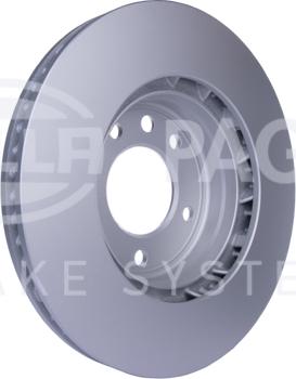 HELLA PAGID 8DD 355 109-721 - Гальмівний диск autocars.com.ua