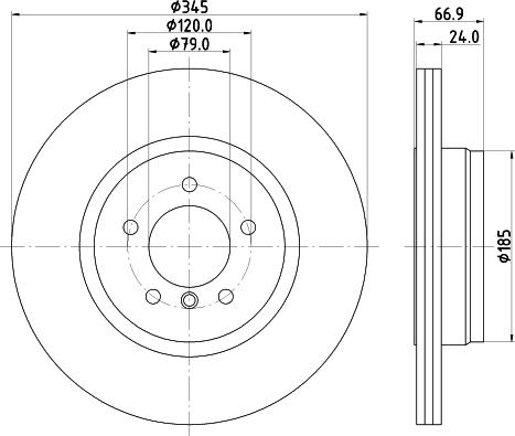 HELLA PAGID 8DD 355 110-042 - Тормозной диск avtokuzovplus.com.ua