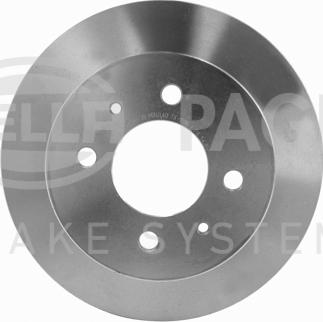 HELLA PAGID 8DD 355 110-651 - Гальмівний диск autocars.com.ua