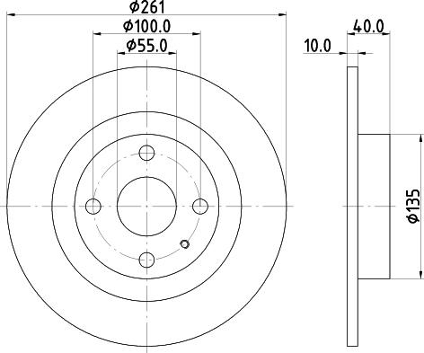 HELLA PAGID 8DD 355 110-861 - Тормозной диск autodnr.net