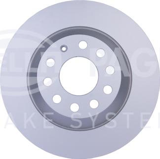 HELLA PAGID 8DD 355 111-181 - Гальмівний диск autocars.com.ua