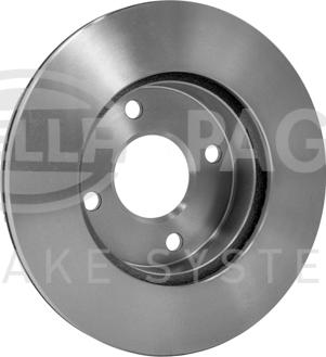 HELLA PAGID 8DD 355 112-431 - Гальмівний диск autocars.com.ua