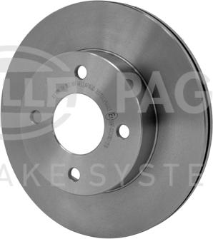 HELLA PAGID 8DD 355 112-431 - Гальмівний диск autocars.com.ua