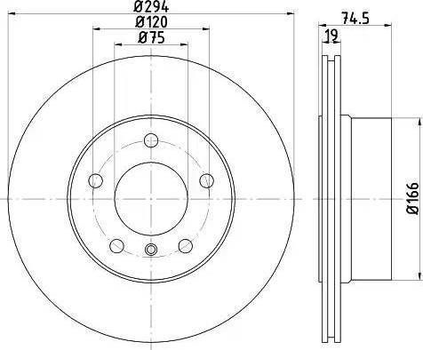 HELLA PAGID 8DD 355 112-661 - Тормозной диск avtokuzovplus.com.ua