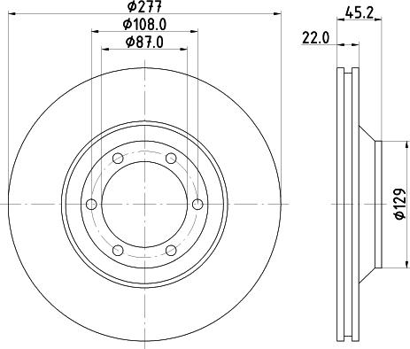 HELLA PAGID 8DD 355 113-041 - Тормозной диск avtokuzovplus.com.ua