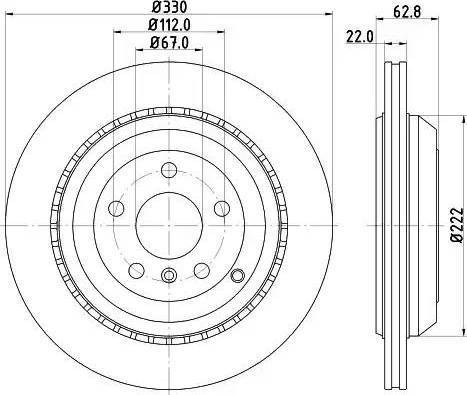 Maxtech 873613.6060 - Гальмівний диск autocars.com.ua