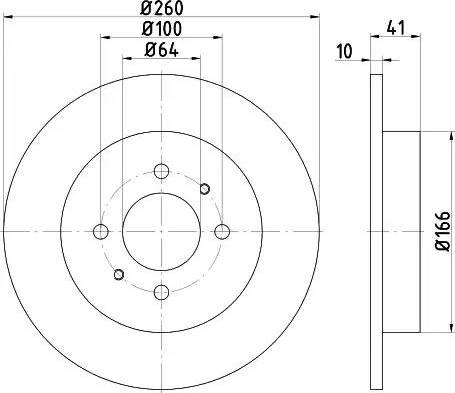 HELLA PAGID 8DD 355 114-951 - Тормозной диск avtokuzovplus.com.ua