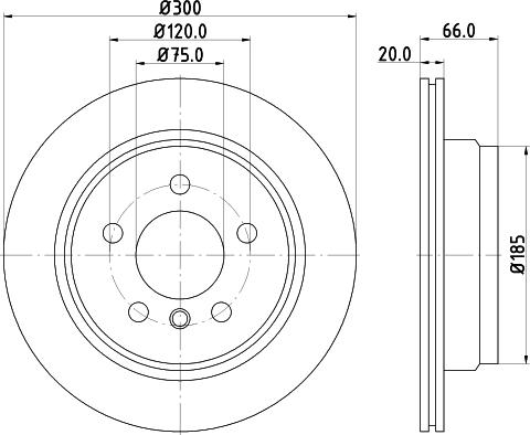 HELLA PAGID 8DD 355 123-152 - Тормозной диск avtokuzovplus.com.ua