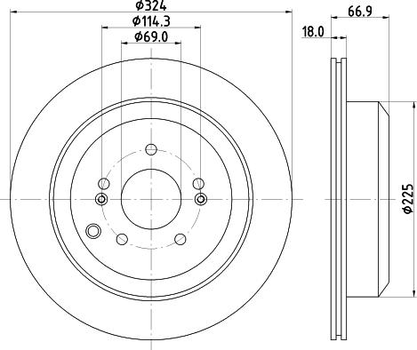 HELLA PAGID 8DD 355 118-531 - Тормозной диск avtokuzovplus.com.ua