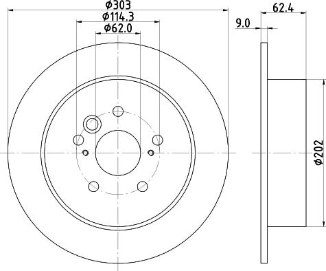 HELLA PAGID 8DD 355 118-721 - Тормозной диск avtokuzovplus.com.ua