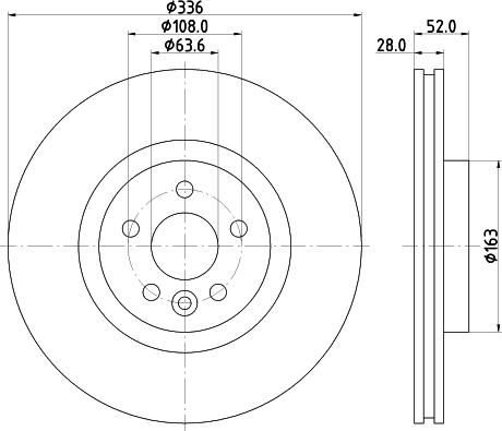 HELLA PAGID 8DD 355 119-132 - Тормозной диск avtokuzovplus.com.ua