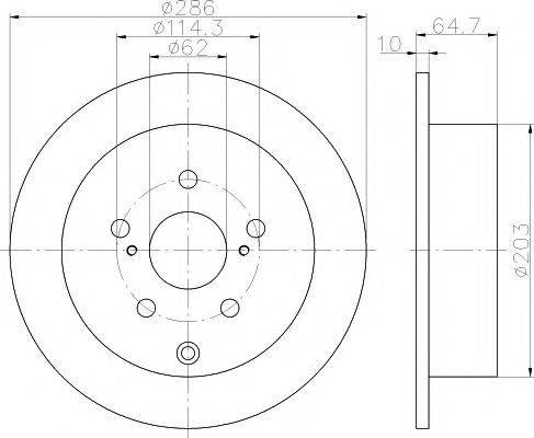 HELLA PAGID 8DD 355 119-941 - Тормозной диск autodnr.net