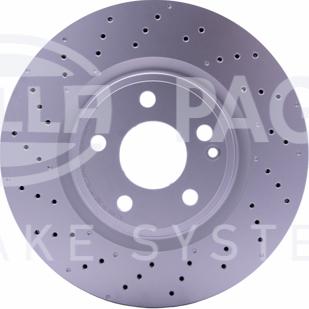 HELLA PAGID 8DD 355 120-351 - Гальмівний диск autocars.com.ua