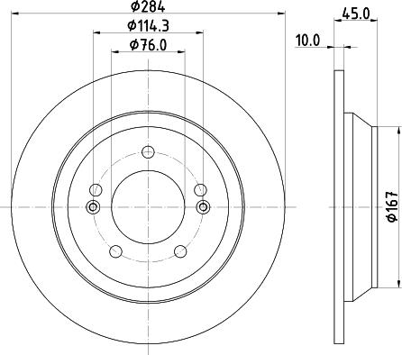 HELLA PAGID 8DD 355 120-471 - Тормозной диск avtokuzovplus.com.ua