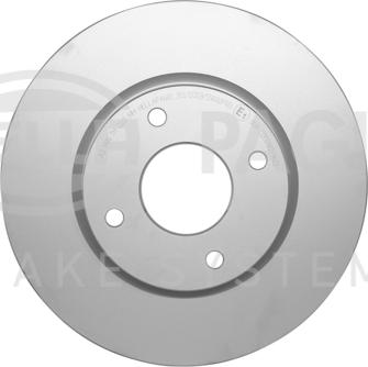 HELLA PAGID 8DD 355 120-591 - Гальмівний диск autocars.com.ua