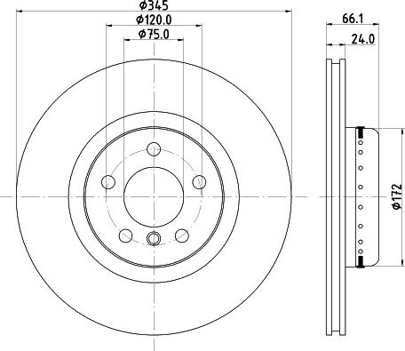 HELLA PAGID 8DD 355 120-801 - Тормозной диск avtokuzovplus.com.ua