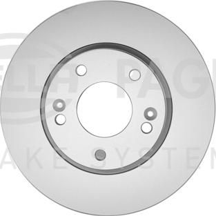 HELLA PAGID 8DD 355 122-341 - Гальмівний диск autocars.com.ua