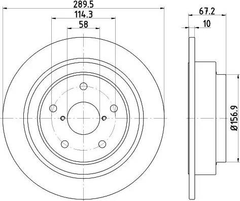 Brembo 1582714 - Гальмівний диск autocars.com.ua