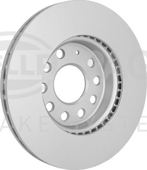 HELLA PAGID 8DD 355 122-721 - Гальмівний диск autocars.com.ua