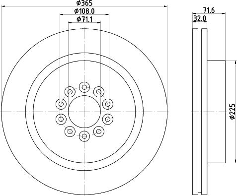 HELLA PAGID 8DD 355 123-092 - Тормозной диск avtokuzovplus.com.ua