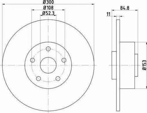 HELLA PAGID 8DD 355 113-871 - Тормозной диск avtokuzovplus.com.ua