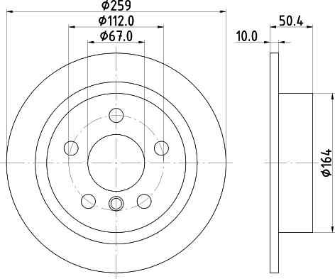 HELLA PAGID 8DD 355 123-491 - Тормозной диск autodnr.net