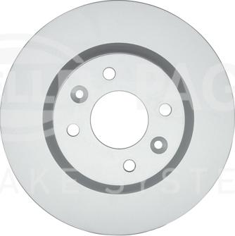 HELLA PAGID 8DD 355 126-531 - Гальмівний диск autocars.com.ua