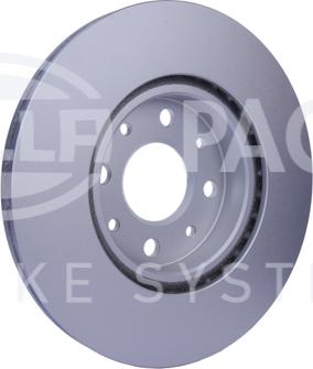 HELLA PAGID 8DD 355 127-151 - Гальмівний диск autocars.com.ua