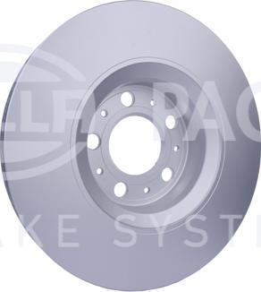 HELLA PAGID 8DD 355 127-531 - Гальмівний диск autocars.com.ua