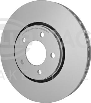 HELLA PAGID 8DD 355 127-671 - Гальмівний диск autocars.com.ua