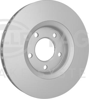 HELLA PAGID 8DD 355 127-671 - Гальмівний диск autocars.com.ua