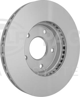 HELLA PAGID 8DD 355 127-681 - Гальмівний диск autocars.com.ua