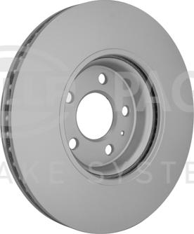 HELLA PAGID 8DD 355 129-231 - Гальмівний диск autocars.com.ua