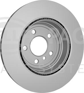 HELLA PAGID 8DD 355 129-641 - Гальмівний диск autocars.com.ua