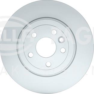 HELLA PAGID 8DD 355 131-851 - Гальмівний диск autocars.com.ua