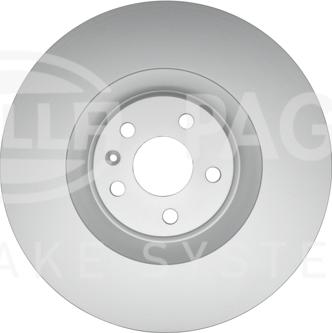 HELLA PAGID 8DD 355 132-411 - Гальмівний диск autocars.com.ua