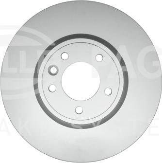 HELLA PAGID 8DD 355 132-551 - Гальмівний диск autocars.com.ua