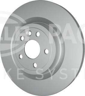 HELLA PAGID 8DD 355 132-601 - Гальмівний диск autocars.com.ua