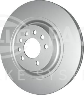 HELLA PAGID 8DD 355 132-761 - Гальмівний диск autocars.com.ua