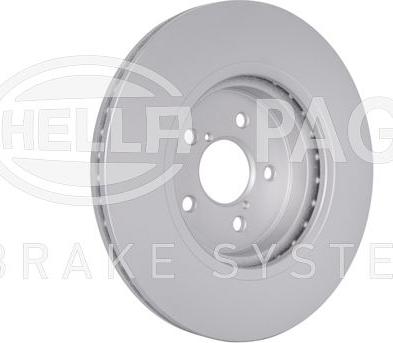 HELLA PAGID 8DD 355 134-221 - Гальмівний диск autocars.com.ua