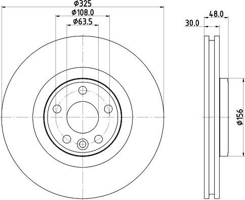 HELLA PAGID 8DD 355 135-261 - Тормозной диск avtokuzovplus.com.ua