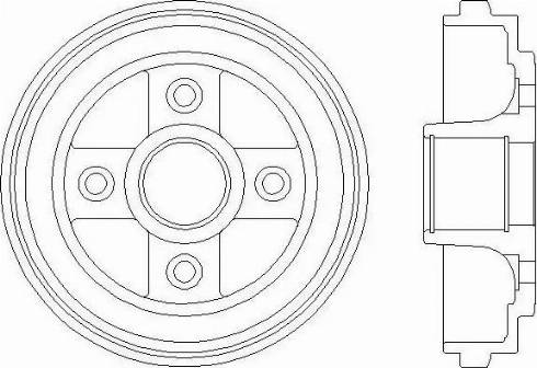 HELLA PAGID 8DT 355 300-391 - Гальмівний барабан autocars.com.ua