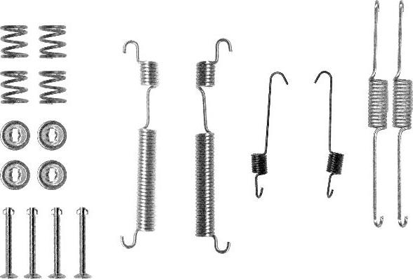 HELLA PAGID 8DZ 355 200-691 - Комплектуючі, барабанний гальмівний механізм autocars.com.ua