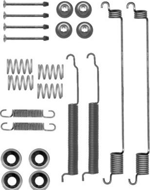 HELLA PAGID 8DZ 355 200-781 - Комплектуючі, барабанний гальмівний механізм autocars.com.ua