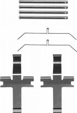 HELLA PAGID 8DZ 355 204-171 - Комплектуючі, колодки дискового гальма autocars.com.ua