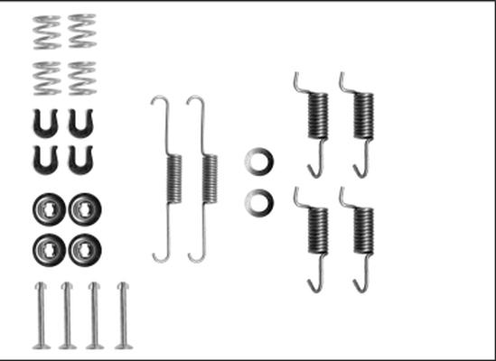 HELLA PAGID 8DZ 355 205-911 - Комплектующие, стояночная тормозная система avtokuzovplus.com.ua